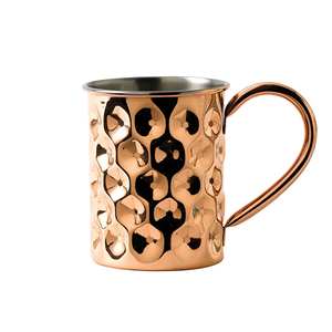 Prix de gros Unique 100% tasse de mule en forme de cylindre de cuivre pur avec une tasse en cuivre de qualité supérieure. - Product Image 4