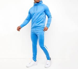 Logotipo personalizado de alta calidad Gsm 400 Jogging Trajes Zip up High Fashion Men Sport Chándal Poliéster Windbreaker Streetwear - Product Image 4