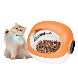 Thông minh chip công nhận cảm biến mèo ăn tự động Dog kibble container nâng vật nuôi Bát sản phẩm động vật