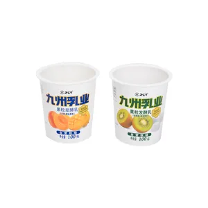 Йогурт с крышкой, герметичная упаковка для йогурта, контейнер для йогурта, пластиковая чашка для йогурта