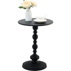 Metal Heavy Base Marble Top Coffee Side <b>Table</b> Modern Design for Your Living Room or Lounge Space - Product Image 3