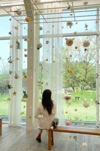 Kit de fleurs suspendues personnalisées indiennes, ensemble de fleurs de plafond bricolage, guirlande de décoration de mariage murale à fleurs flottantes, vente en gros - Product Image 5