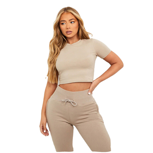 Camiseta Corta Moderna con Logotipo Personalizado, 100% Algodón, Cuello Redondo, para Mujer, Ropa Deportiva, Logotipo Personalizado, Ropa Casual - Product Image 6