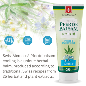 SwissMedicus Pferdebalsam Cooling-Gel de hierbas para articulaciones y músculos, calidad suiza, crema para aliviar el dolor, venas varicosas, 75 ml - Product Image 5