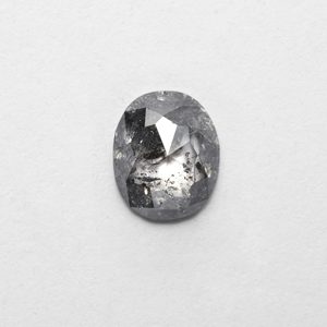 Diamantes Sueltos Sintéticos Cultivados en Laboratorio de 0.66ct, Corte Cojín, Excelente Calidad Sal y Pimienta, 6.47x5.30x2.16mm, para Joyería - Product Image 1