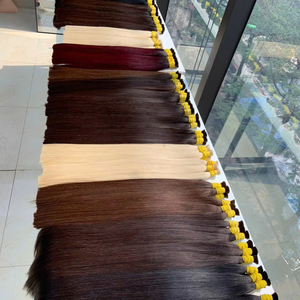Prix de gros Extensions de cheveux en vrac 100% cheveux vietnamiens 100 grammes Couleurs claires Super Double dessiné 75 cm Naturel Droit - Product Image 1
