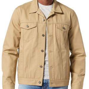 Chaqueta de tela vaquera duradera con botones para hombre, prendas de vestir elegantes informales, venta al por mayor, diseño de abrigo clásico de moda de alta calidad hecho a medida - Product Image 6