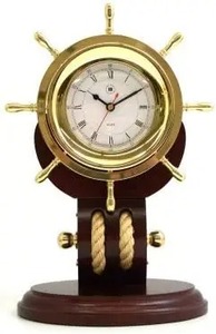 H.M.A artisanat nautique laiton noir classique Vintage Maritime Art déco mariage Quartz montre pour bureau à domicile - Product Image 4