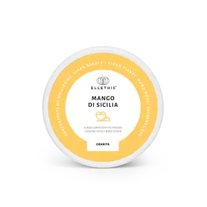 High Quality Bio Friendly Natural Italian Sicilian Maris Sal Mango Granita Chocolate Body Scrub for Body Sweet Care