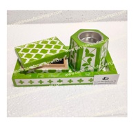 Mini ensemble de support de brûleur d'encens Bakhour Madkhan Mubkhra matériel de graine de bois usage religieux Ramadan Eid cadeaux cadeaux boîtes emballées