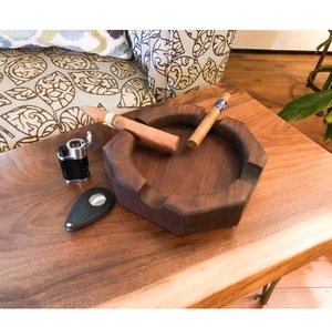 Private Label Premium Handcrafted Wooden <b>Ashtray</b> for Cigars Outdoor Use American Style Customizable Eco-Friendly From India - Product Image 5