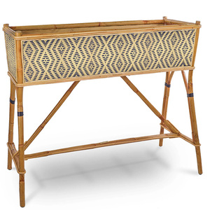 Jardinière Rangement Bistro Rotin Synthétique Naturel catégorie région juste ivoire Innovation suar préférence console clip verre souple - Product Image 1