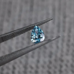 1ct เพชรทรงลูกแพร์สีฟ้าสดใสหรูหราผ่านการรับรองด้านคุณภาพเพชรแบบหลวมได้รับการรับรองจากผู้ผลิตเพชร - Product Image 2