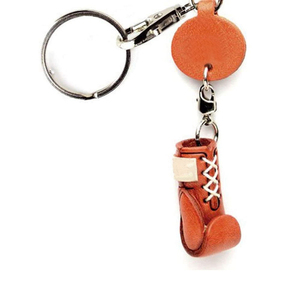 ถุงมือชกมวยขนาดเล็กพวงกุญแจสแตนเลสหนัง PU ลายหมีระบายอากาศน้ำหนักเบาออกแบบได้ตามต้องการ - Product Image 3