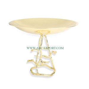 Metal Gold Plated <b>Disposable</b> Party Tabletop Decoration Home Resorts Fruits Server Ware Bowls Large Size Exclusive Quality Unique - Product Image 6