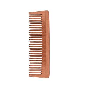 Peine de dientes anchos de madera | Cabello rizado de madera de neem para mujeres y hombres | Crecimiento del cabello - Product Image 3