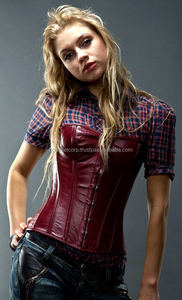 Corsets en cuir pour femmes d'hiver solides Vintage personnalisé coupe-vent grande taille short respirant avec princesse dentelle Sexy nouveau Style ensembles - Product Image 6