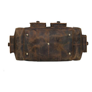 Bolsos de lona deportivos de cuero Vintage de estilo lujoso Fabricante profesional Diseñador hecho Bolsa de gimnasio deportivo de gran espacio - Product Image 4