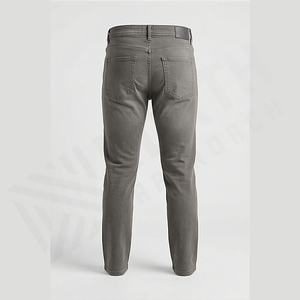 Jeans pour homme coupe droite, taille confortable, taille mi-haute, légers, en denim de coton uni, personnalisables pour l'hiver - Product Image 2