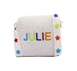 Women's Navy Blue Medium Beaded Shoulder/Crossbody Bag Gold Zipper Two Canvas Lining Embroidery Beading Chains High Quality - Product Image 3