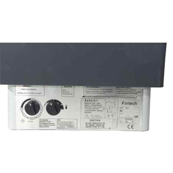 FINTECH Body Controlled Sauna Stove FTN Model 8 kW 8-12 M3 (20 kg Stone) - We Are a Wholesaler