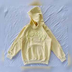 Unisex personalizado 3D impreso Logo pulóver sudaderas 100% algodón Puff estampado con capucha sudaderas con capucha para hombres para invierno y señora - Product Image 1