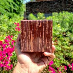 Juego de posavasos de piedra de ágata pulida con cubo de piedra lunar de melocotón con bordes lisos, ideal para decoración ecológica del hogar e inspiración artesanal - Product Image 2