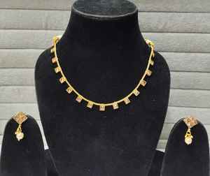 Cadena de piedra natural, collar antideslustre para mujer, joyería respetuosa con la piel, collares de piedras preciosas a la moda, joyería personalizada al por mayor - Product Image 2