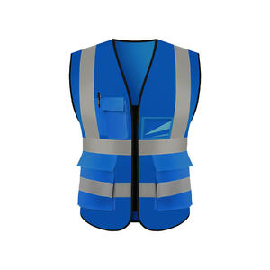 Reflective work vest with pockets and ID <b>window</b> - Product Image 6