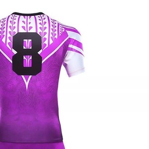 Ensemble d'uniformes de rugby personnalisés de haute qualité, vêtements de sport respirants avec impression par sublimation, conception personnalisée OEM unisexe pour adultes - Product Image 5