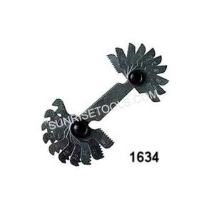 Jauge de pas de vis Les utilisations simples mesurent le pas de filetage ou le plomb, le nombre de filets par pouce (TPI) et l'angle de filetage d'une vis. - Product Image 1