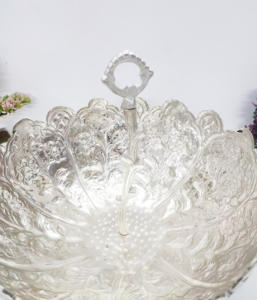 แท่นวางโชว์ชามผลไม้แฟนซีแผ่นอลูมิเนียมนิกเกิล100% ดีที่สุดจากผู้ผลิตอินเดีย - Product Image 3