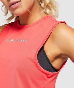 Camisetas de gimnasio ajustadas de alta calidad para mujer, camisetas sin mangas de verano con MOQ bajo, ropa deportiva de talla grande con diseño sin mangas - Product Image 3