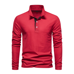 Camisas de Hombre con Logotipo Bordado Personalizado, Ecológicas, de Secado Rápido, Transpirables, Antibolitas, Casuales, de Punto, de Algodón y Bambú, Lisas y Largas - Product Image 6