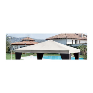 Telo di Copertura Superiore per Gazebo in Legno 3x3 in Poliestere Verde - Product Image 1