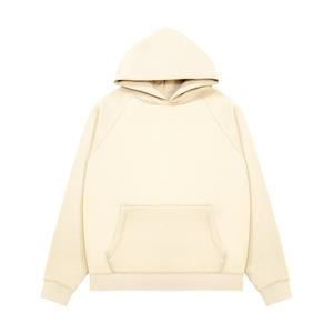 Conjunto de Sudadera con capucha transpirable de lana teñida lisa de corte regular para hombre personalizado de fábrica con pantalones de chándal y camiseta para el invierno - Product Image 4