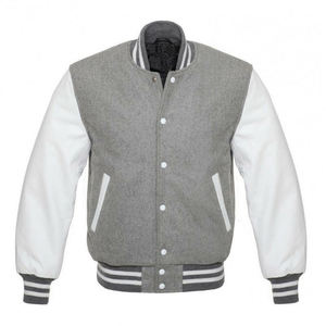 Buena calidad al por mayor personalizado béisbol Letterman chaquetas abrigo invierno lana cuerpo cuero manga bombardero Varsity chaqueta hombres - Product Image 1