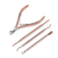 Pince à ongles de haute qualité outil de manucure podiatrie en acier inoxydable ongles incarnés coupe-cuticules avec housse de protection