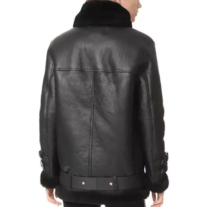แจ็กเก็ตหนังขนแกะสำหรับสตรีทสไตล์สตรีทสำหรับฤดูหนาวดีไซน์ใหม่เสื้อแจ็คเก็ตหนังขนแกะ - Product Image 2
