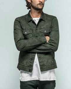 Streetwear d'hiver personnalisé Bomber Jacket Denim Plus Size Single Button High End Slim Vintage Reversible Eco-Friendly Men's Jackets - Product Image 5