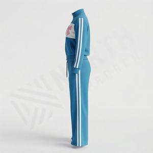 Conjunto Deportivo de Felpa Técnica de Lujo para Mujer, Personalizado, de Alta Calidad, Informal, con Capucha, Ecológico, Sudadera Holgada y Pantalones Deportivos Lisos - Product Image 3