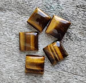 Premium Export Quality 100% Natural <b>Tiger</b> <b>Eye</b> Square Shape Calibrated Cabochons Flat Back Gemstone By Indian Wholesaler Bulk OEM - Product Image 1