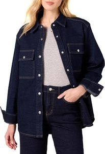 Veste chemise en jean décontractée pour femmes en denim de bonne qualité fabriquée en usine Demande du client Design populaire prix abordable grande taille - Product Image 4