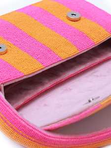 MS Handicraft Glass Beaded Magnolia Floral Bolso Personalizable Color Primavera/Verano Bolso de hombro Hecho a mano - Product Image 3