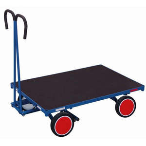 Variofit 700 kg Capacity Manual <b>Platform</b> Cart Side Wall Four-Wheel Industrial Folding <b>Trolley</b> OEM Support Frame Structure Steel - Product Image 1