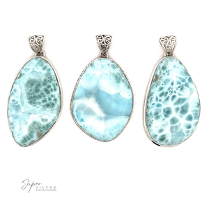 Colgante Larimar de forma libre grande - Product Image 6