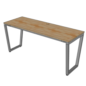 Pieds de table en acier carbone Trapez Concept 1600x600mm, design industriel pour meubles de cuisine et d'hôpital, assemblage requis (HCTC027) - Product Image 3