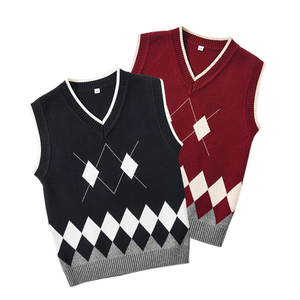 Wholesale Custom Made OEM Knit Woolen <b>Sweater</b> for Women Thick Long Sleeve Warm Knitted Argyle <b>Sweater</b> for Women Stylish <b>Sweater</b> - Product Image 1