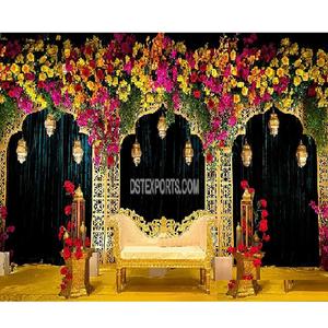 Marcos Metálicos Decorativos Cortados con Láser para Escenarios de Bodas en Interiores, Panel de Fondo Cortado con Láser para Recepciones, Tendencia en Bodas, Soporte de Fondo de Dinamarca - Product Image 1