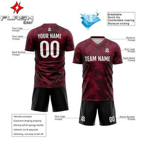 เสื้อฟุตบอลคุณภาพพรีเมียม ผลิตตามสั่ง ผ้าโพลีเอสเตอร์ 100% ระบายอากาศได้ดี สำหรับผู้ใหญ่ทุกเพศทุกวัย ใส่ได้ทุกฤดู  แบบรีดร้อน - Product Image 3